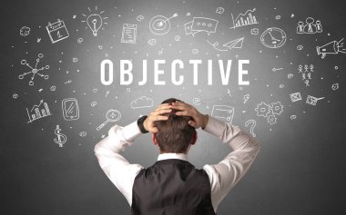 Bir iş adamının arkadan görünüşü