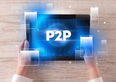 El tutuş tabletinin yakın plan görüntüsü