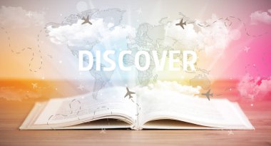 açık kitap, tatil konsepti