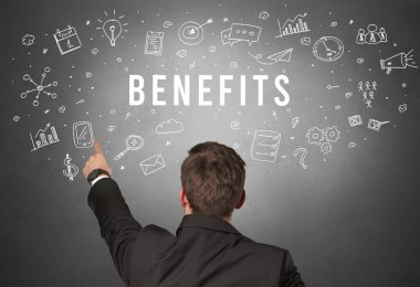 Bir iş adamının arkadan görünüşü