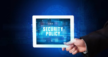 Tablet tutan kişi, güvenlik kavramı