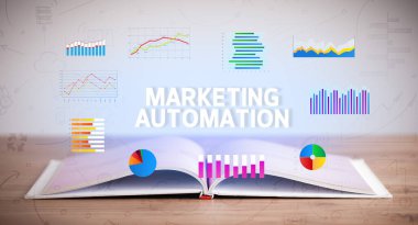 açık kitap, iş konsepti