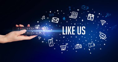 El ele tutuşan kablosuz çevre