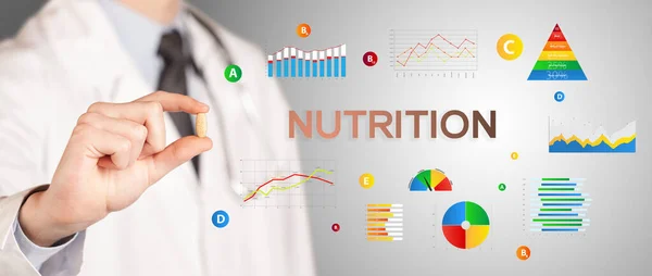 Nutritionist giving you a pill — Stock Photo, Image