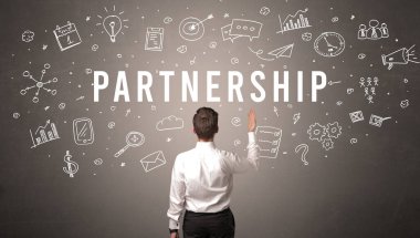 Bir iş adamının arkadan görünüşü