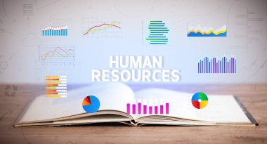 açık kitap, iş konsepti