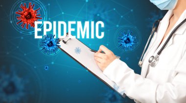 Doktor reçete yazıyor.