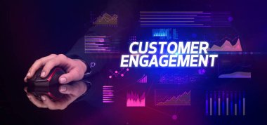 Kablosuz, çevresel, siber iş konsepti