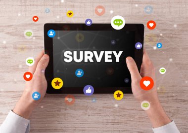 Dokunmatik ekran, sosyal medya konseptine yakın çekim