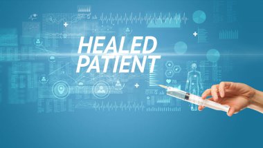 Virüs aşısıyla şırınga iğnesi