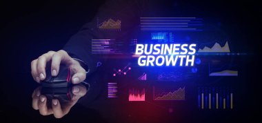 Kablosuz, çevresel, siber iş konsepti