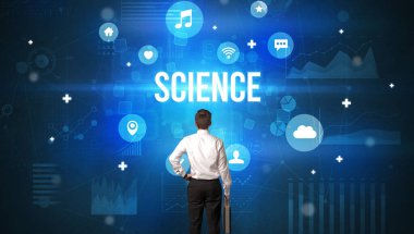 Bir iş adamının arkadan görünüşü