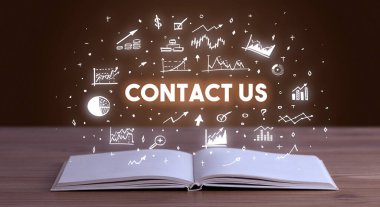 Açık bir kitaptan çıkan iş yazıları