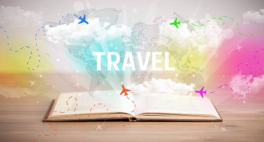 açık kitap, tatil konsepti