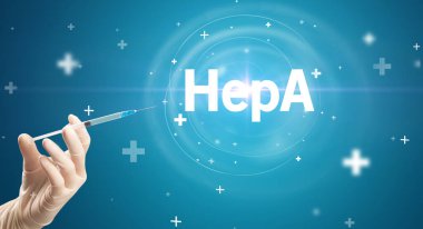 Virüs aşısıyla şırınga iğnesi