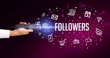 El ele tutuşan kablosuz çevre