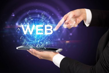 Kısaltmalı dokunmatik ekranın yakın plan görüntüsü.