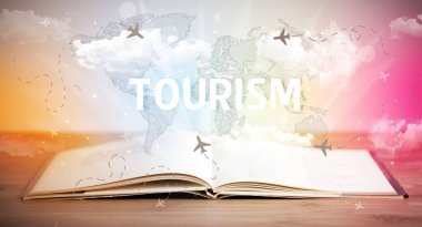 açık kitap, tatil konsepti