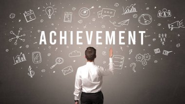 Bir iş adamının arkadan görünüşü