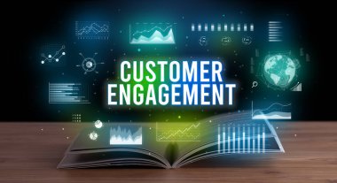 Açık bir kitaptan çıkan iş yazıları