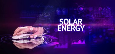 El ele tutuşan kablosuz çevre, modern teknoloji kavramı