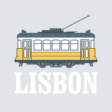 Vintage tramvay - Lizbon sembolü, Portekiz, Lizbon tramvay