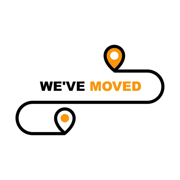 We have moved icon - resettlement, relocation