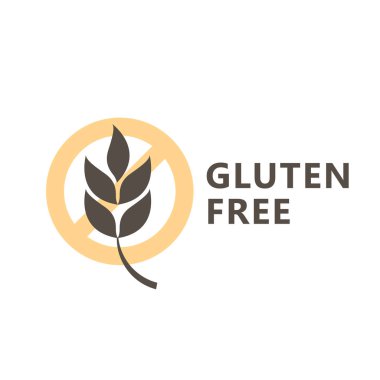 Ürünler için etiketsiz glüten simgesi - buğday kulağı