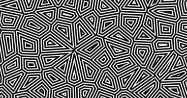 4 k soyut geometrik arka plan. İnce çizgiler hiç durmadan taşıyın. Siyah ve beyaz sürekli değişen sorunsuz hareket tasarım afiş için. 10 sn minimalist animasyon ilmekledi