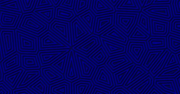 Royal Navy Deep Blue Geometric Background Abstract Shapes Looped Move — Stock Video