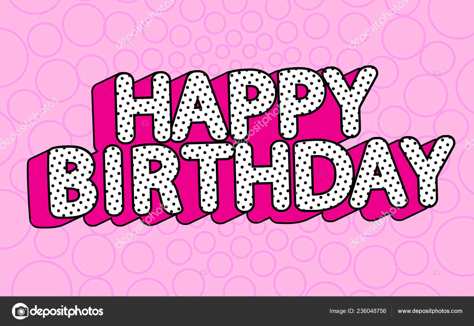 Pictures Black And White Lol Doll Happy Birthday Banner Text Hot Pink Shadow Themed Party Lol Stock Vector C Alenaspl