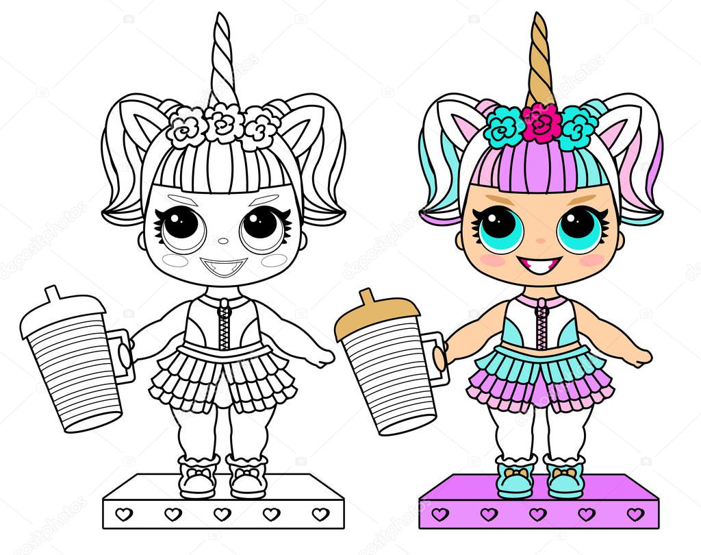 Lol muñecas dibujos unicornio new arrivals