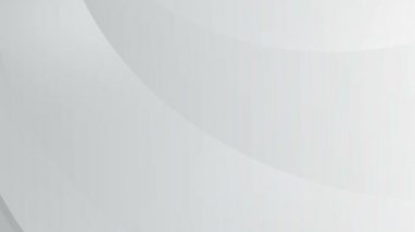 Açık gri beyaz döngülü degrade soyut arka plan. Sunum, olay, doğum günü partisi fon afiş için iş animasyon. Sonsuz saf geçiş. Metin için boşluk. Rastgele hareket eden yumuşak dalga çizgileri