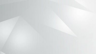 Açık gri beyaz döngülü gradyan soyut arkaplan. İş videosu sunumu, doğum günü partisi arkaplanı. Sonsuz saf teknoloji geçişi. Mesaj için yer var. Rastgele hareket eden yumuşak geometrik çizgiler 