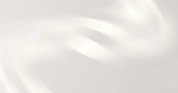 Branco Suave Desfocado Animação Onda Abstrata Luz Prata Sem Costura — Vídeo de Stock