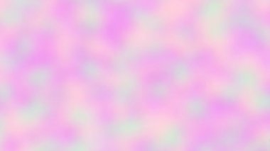 Bulanık soyut yanardöner holografik folyo hareketli arka plan pastel animasyonlu zemin yaz poster, guilloche, Doğum günü partisi. Büyülü masal. Prenses girly tarzı. Holografik gökkuşağı folyo. Döngü