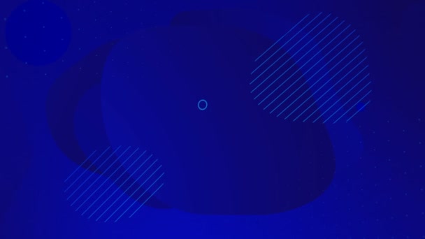 Animación Color Azul Marino Con Bucle Líquido Fondo Abstracto Oscuro — Vídeo de stock