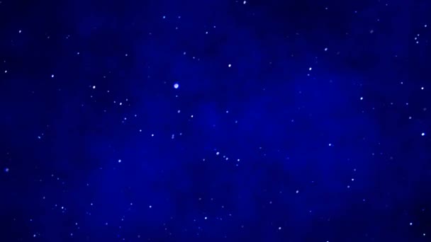 Donker Marineblauw Elegante Geanimeerde Achtergrond Met Ster Nacht Sterrenhemel Galaxy — Stockvideo