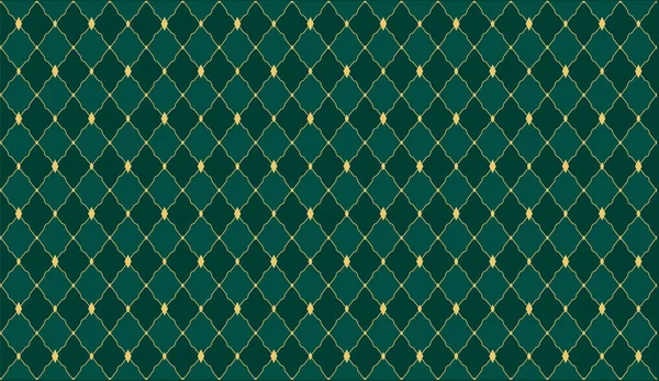 Темно Зеленый Цвет Глубокий Изумрудный Бесшовный Векторный Рисунок Королевской Вечеринки — стоковый вектор