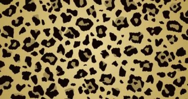 3D soyut leopar animasyon baskısı. Yer değiştirme etkisine sahip kusursuz döngü animasyonu. Son moda vahşi hayvan animasyon geçmişi. Rastgele hareket eden yerler. Yaz indirimi için dijital afiş, sosyal medya hikayesi