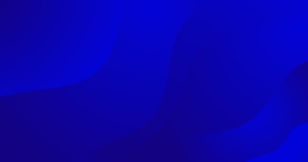 Looped Liquid Navy Blue Color Wave Animation Elegant Modern Dark — Stock Video