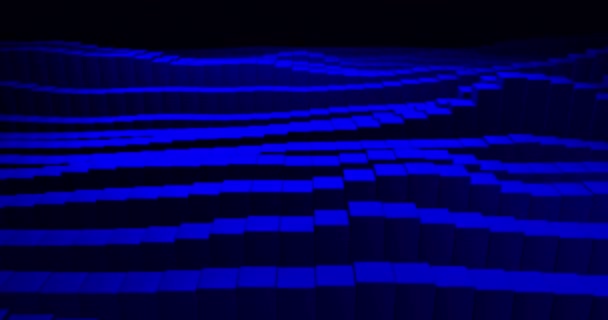 어두운 파란색 바다없는 로베치 애니메이션 플라이어 약간의 차트는 블록을 비즈니스 — 비디오