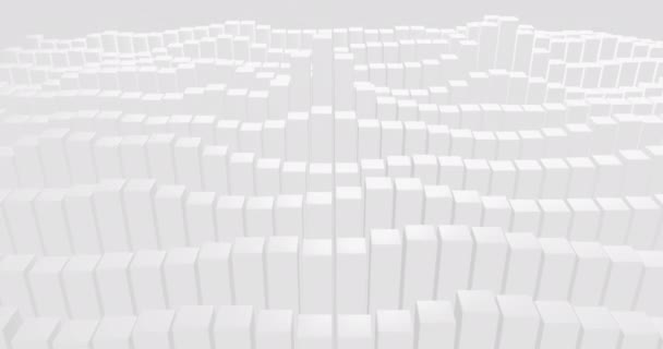 Světle Šedá Bílá Bezešvé Smyčka Gradient Abstraktní Pozadí Dispozice Dynamické — Stock video