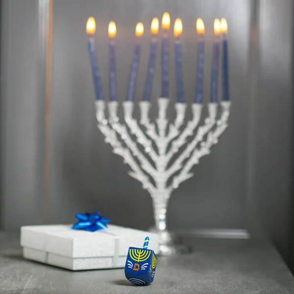 Τα θρησκευτικά σύμβολα της εβραϊκής διακοπές Hanukkah Royalty Free Εικόνες Αρχείου