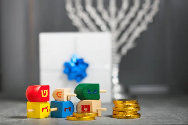 Τα θρησκευτικά σύμβολα της εβραϊκής διακοπές Hanukkah Royalty Free Εικόνες Αρχείου
