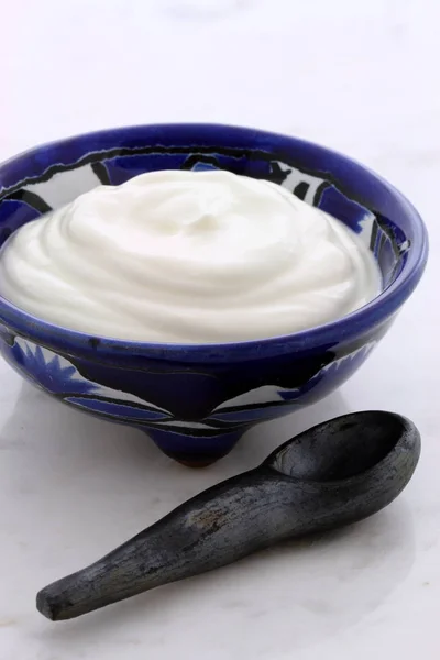 Delicious Sour Cream Traditional Ingredient France Russia Eastern European German — Stock Photo, Image