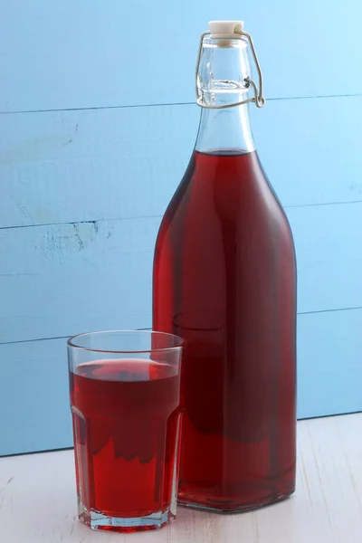 Delicious Nutritious Organic Cranberry Juice Healthy Way Start Your Day — Stock Photo, Image