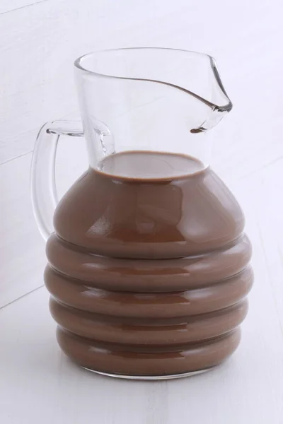 Delicious Fresh Chocolate Milk Vintage Styling — Stock Photo, Image