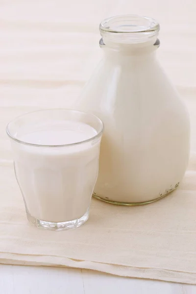 Lezzetli Taze Süt Bir Beslenme Birincil Kaynaklar — Stok fotoğraf