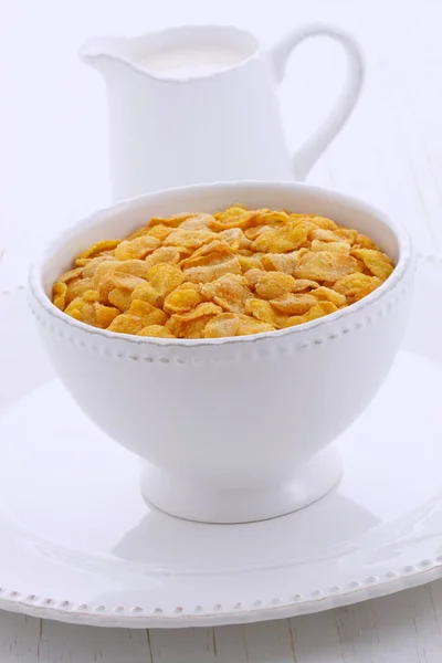 Heerlijk Voedzaam Ontbijt Cornflakes Retro Vintage Styling — Stockfoto